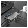 j5create 4K 60 Elite USB-C Triple-Monitor Mini-Dock, Space Gray, JCD397