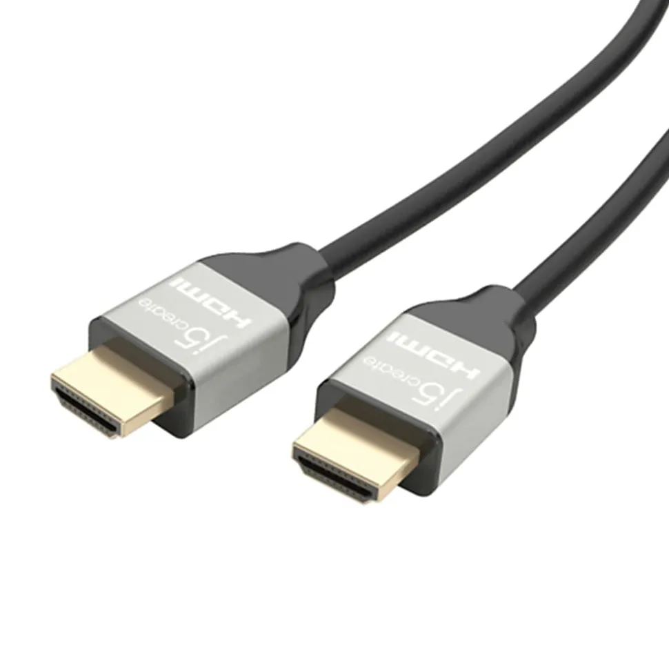 j5create® Male 4K Ultra HD HDMI Cable, 6 FT, Black, JDC52