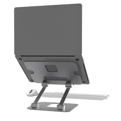 j5create Multi-Angle Laptop Stand, 11-7/16”H x 8-15/16”W x 2-1/8”D, Gray/Silver, JTS127