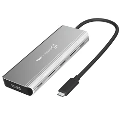 j5create USB4 Dual 4K Multi-Port Hub, Space Gray, JCD401