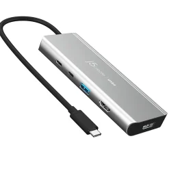 j5create USB4 Dual 4K Multi-Port Hub, Space Gray, JCD401