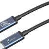 j5create USB 40Gbps 240W USB Type-C Cable, Black/Space Gray, JUC29L08