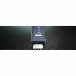 j5create USB 40Gbps 240W USB Type-C Cable, Black/Space Gray, JUC29L08