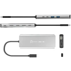 j5create USB4 8K Multi-Port Hub, Space Gray, JCD403