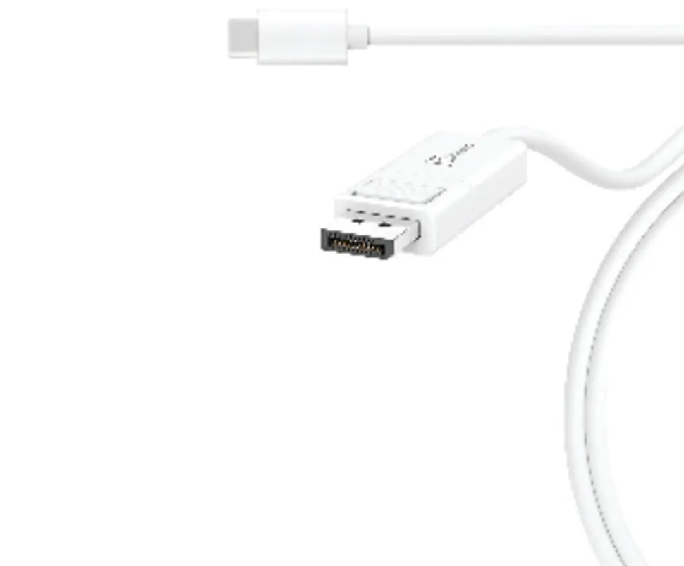 j5create® USB Type-C to 4K DisplayPort Cable, 4', White, JCA141
