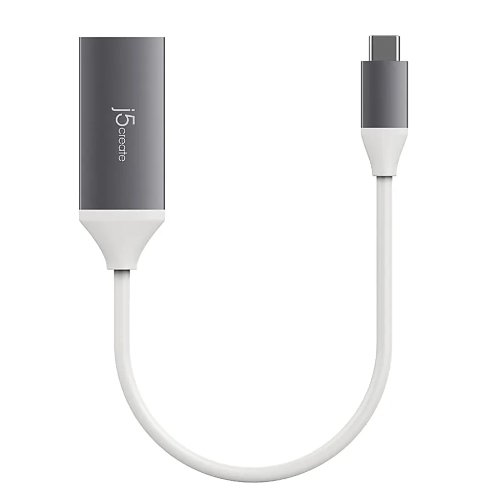 j5create USB Type-C-To-4K HDMI Adapter, 7.87", Gray, JCA153G