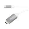 j5create USB Type-C-To-4K HDMI Cable, 75.25", Gray, JCC153G
