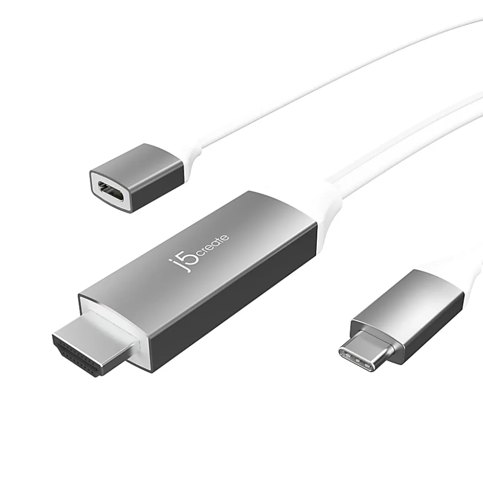 j5create Video Interface Converter, 6', Silver, JCC155G