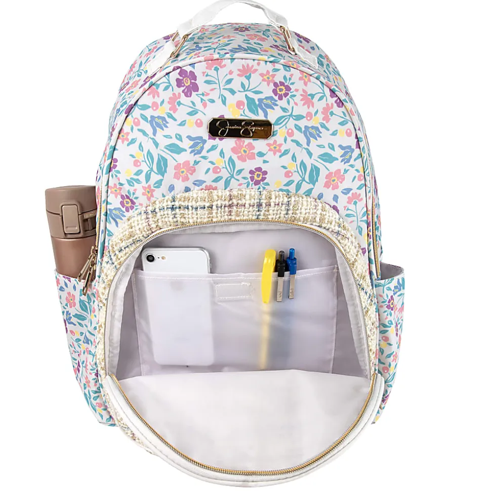 Jessica Simpson Backpack With 16" Laptop Sleeve, Multicolor Floral