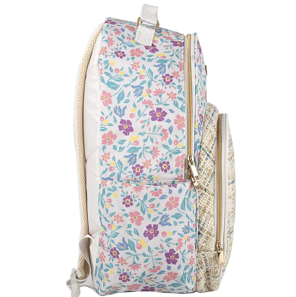 Jessica Simpson Backpack With 16" Laptop Sleeve, Multicolor Floral