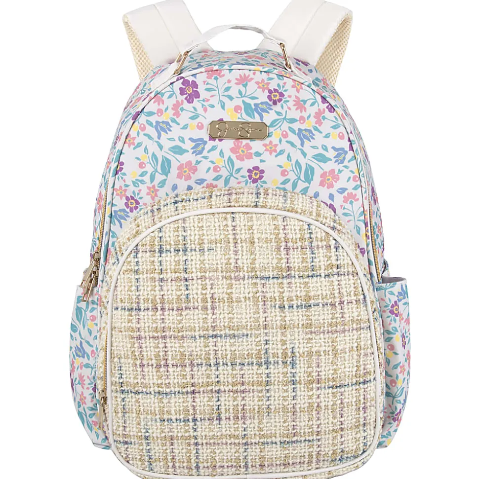 Jessica Simpson Backpack With 16" Laptop Sleeve, Multicolor Floral
