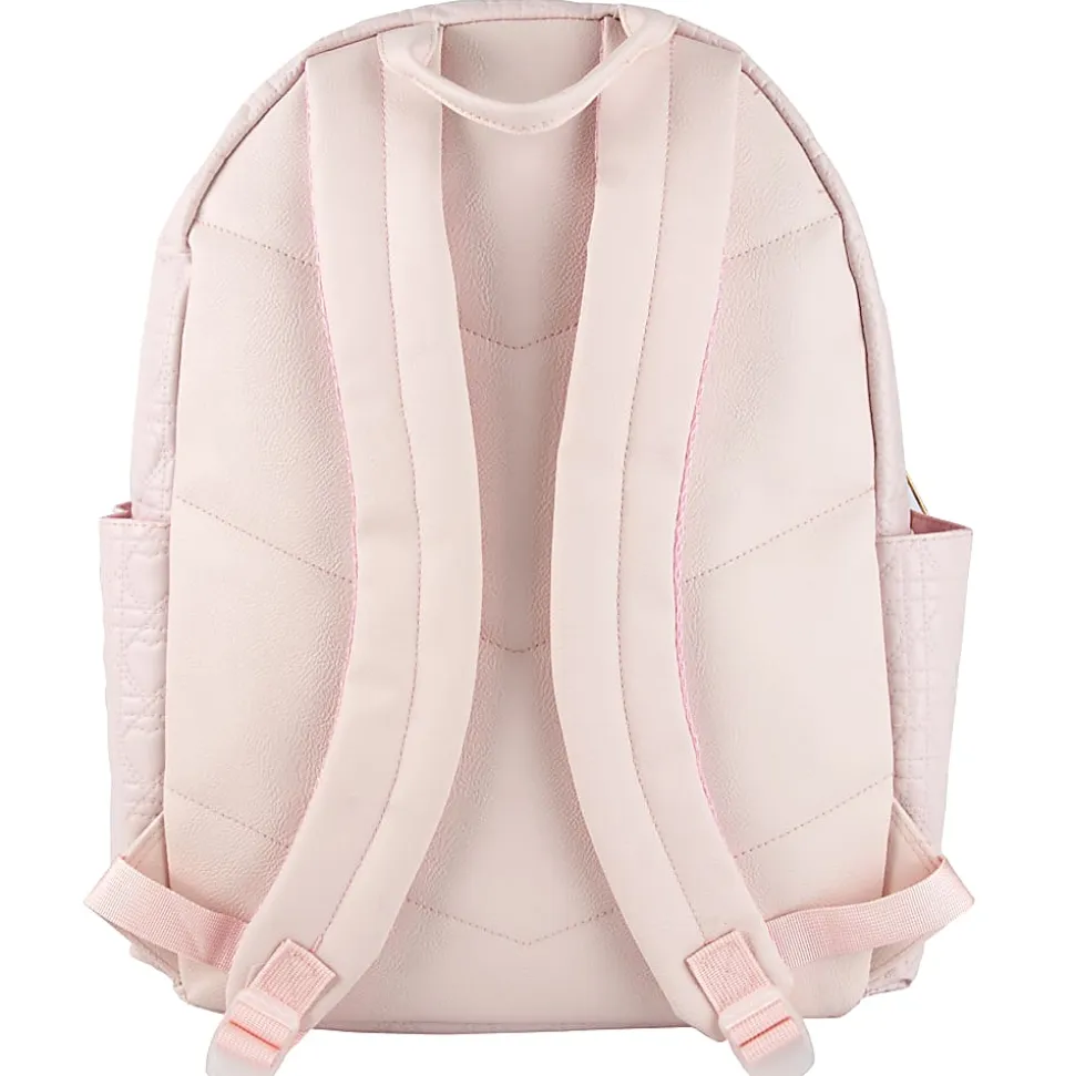 Jessica Simpson Backpack With 16" Laptop Sleeve And Keychain, Pink Heart