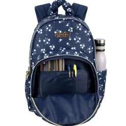 Jessica Simpson Floral Design Laptop Backpack With 16" Laptop Pocket, Navy