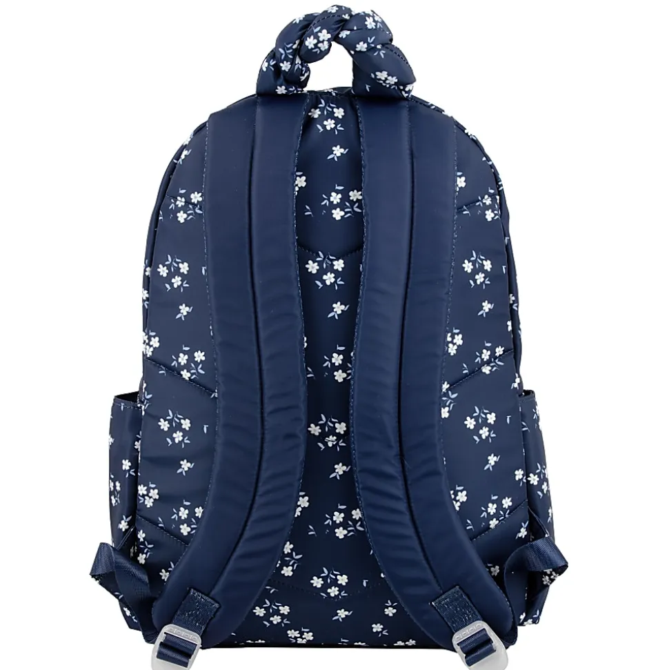 Jessica Simpson Floral Design Laptop Backpack With 16" Laptop Pocket, Navy