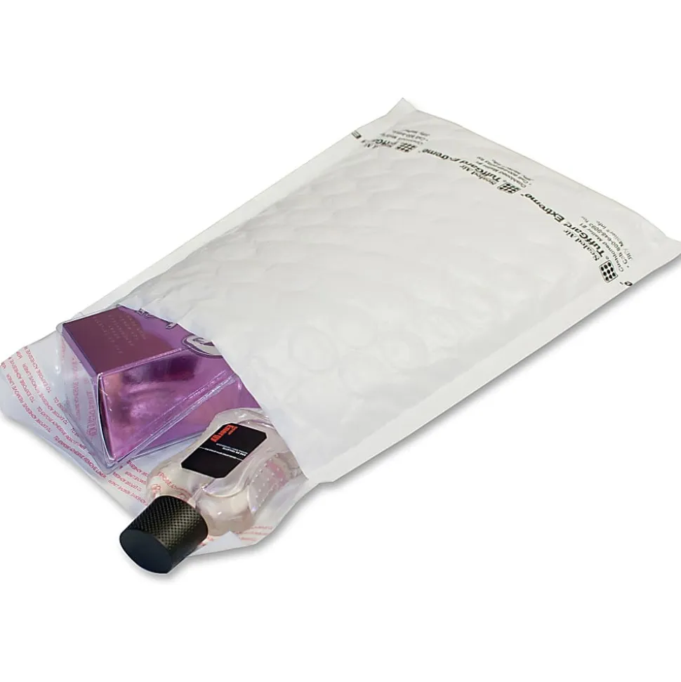 Jiffy Mailer Tuffgard Extreme No. 1 Mailers - Bubble - #1 - 7 1/4" Width x 12" Length - Self-adhesive Seal - White - 50 / Carton