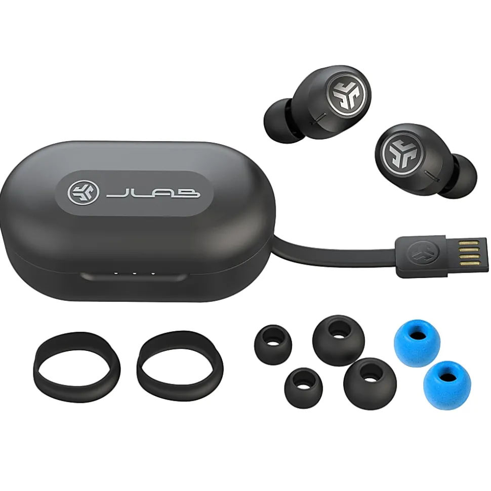 JLab Audio Epic Air ANC True Wireless Earbuds, Black
