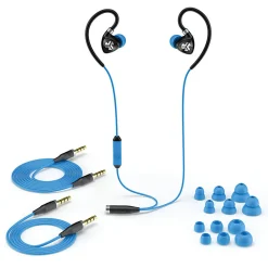 JLab Audio Fit 2.0 Sport Earbuds, Blue