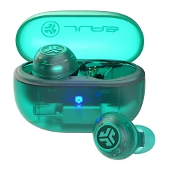 JLab Audio Go Pop ANC True Wireless Earbuds, Translucent Teal