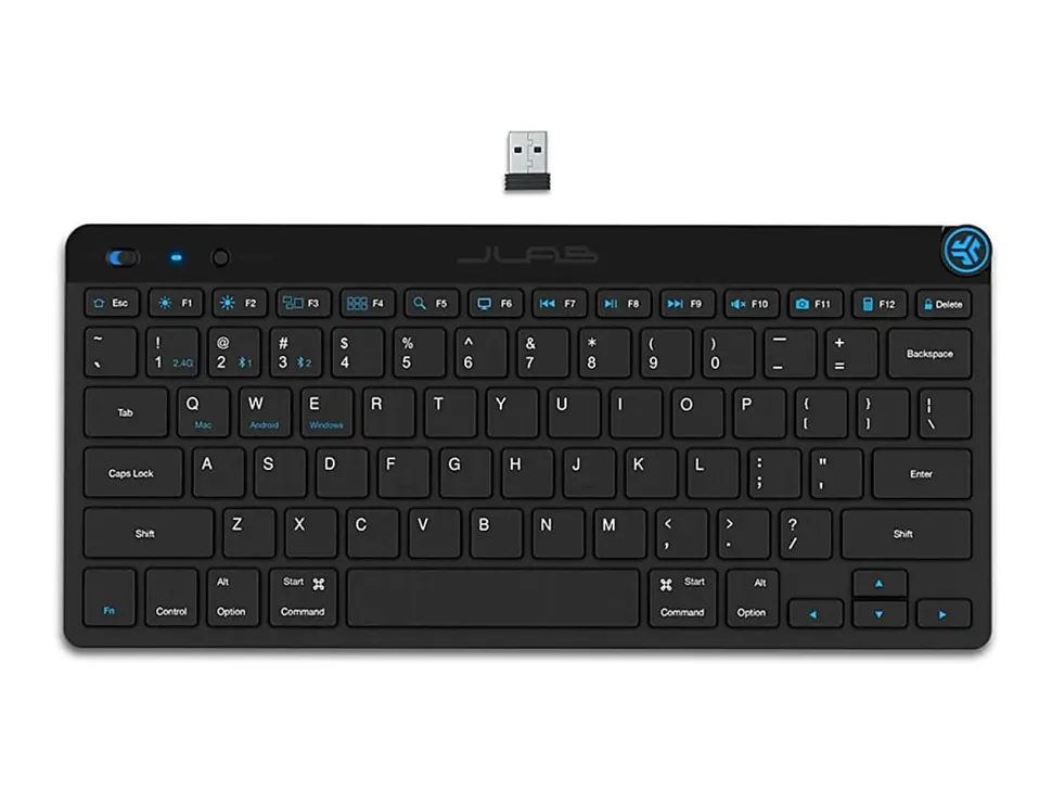 JLab Audio GO Wireless Keyboard, Black