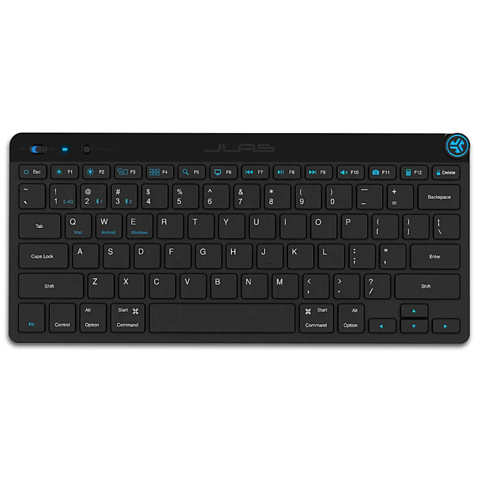 JLab Audio GO Wireless Keyboard, Black