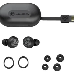 JLab Audio JBuds Air Pro True Wireless Earbuds, Black