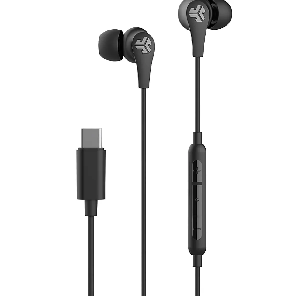 JLab Audio JBUDS PRO USB-C Wired Earbuds, Black