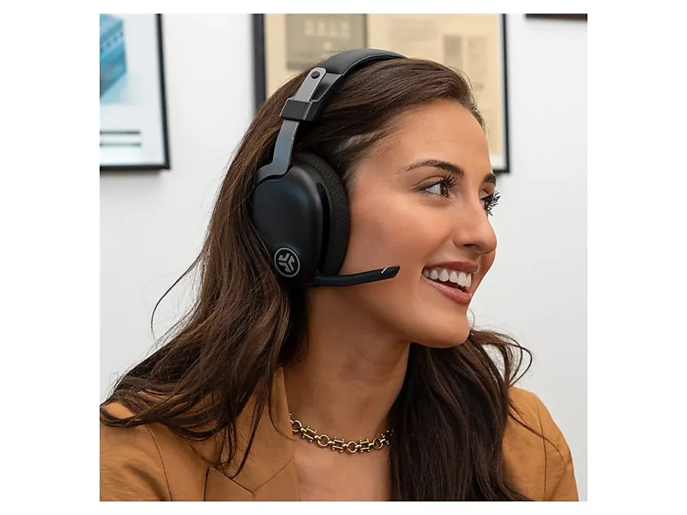 JLab Audio JBuds Work Wireless Over-Ear Headphones, Black