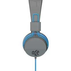 JLab Audio Kids' JBuddies Studio Over-The-Ear Headphones, Gray/Blue, JKSTUDIO GRYBLU BX
