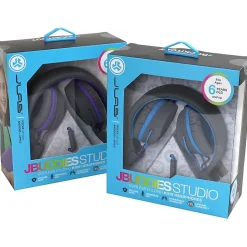 JLab Audio Kids' JBuddies Studio Over-The-Ear Headphones, Gray/Blue, JKSTUDIO GRYBLU BX