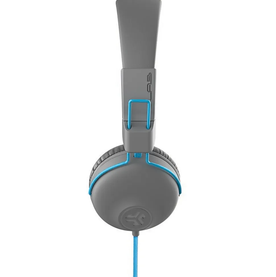 JLab® Audio Studio On-Ear Headphones, Gray/Blue, HASTUDIORGRYBLU4