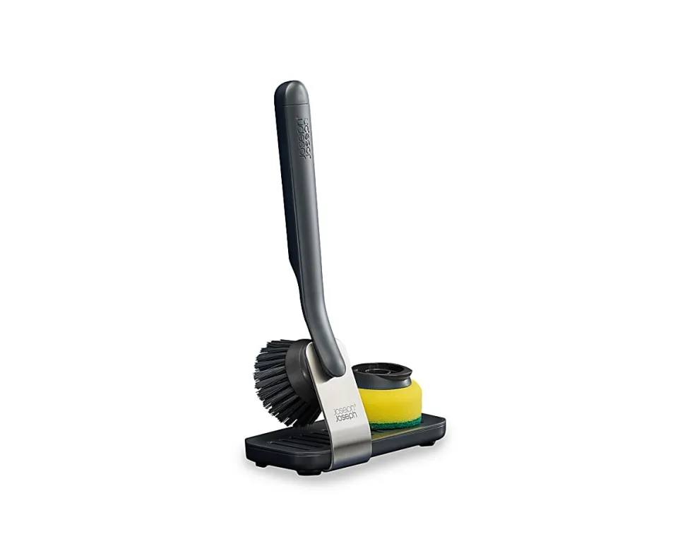Joseph Joseph Dish, Brush And Sponge Set With Stand, Gray, Total Qty 1