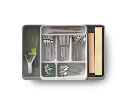 Joseph Joseph Expandable Cutlery And Utensil Organizer, Stone, Total Qty 1