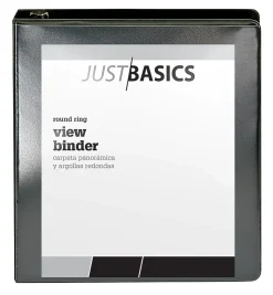 Just Basics® Basic View 3-Ring Binder, 1 1/2