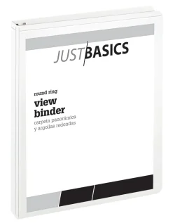 Just Basics® Basic View 3-Ring Binder, 1