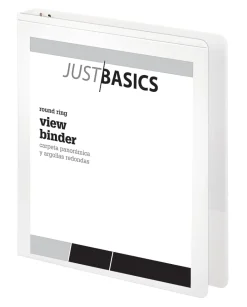 Just Basics® Basic View 3-Ring Binder, 1