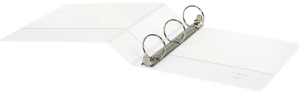 Just Basics® Basic View 3-Ring Binder, 2" Round Rings, White