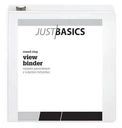 Just Basics® Basic View 3-Ring Binder, 2