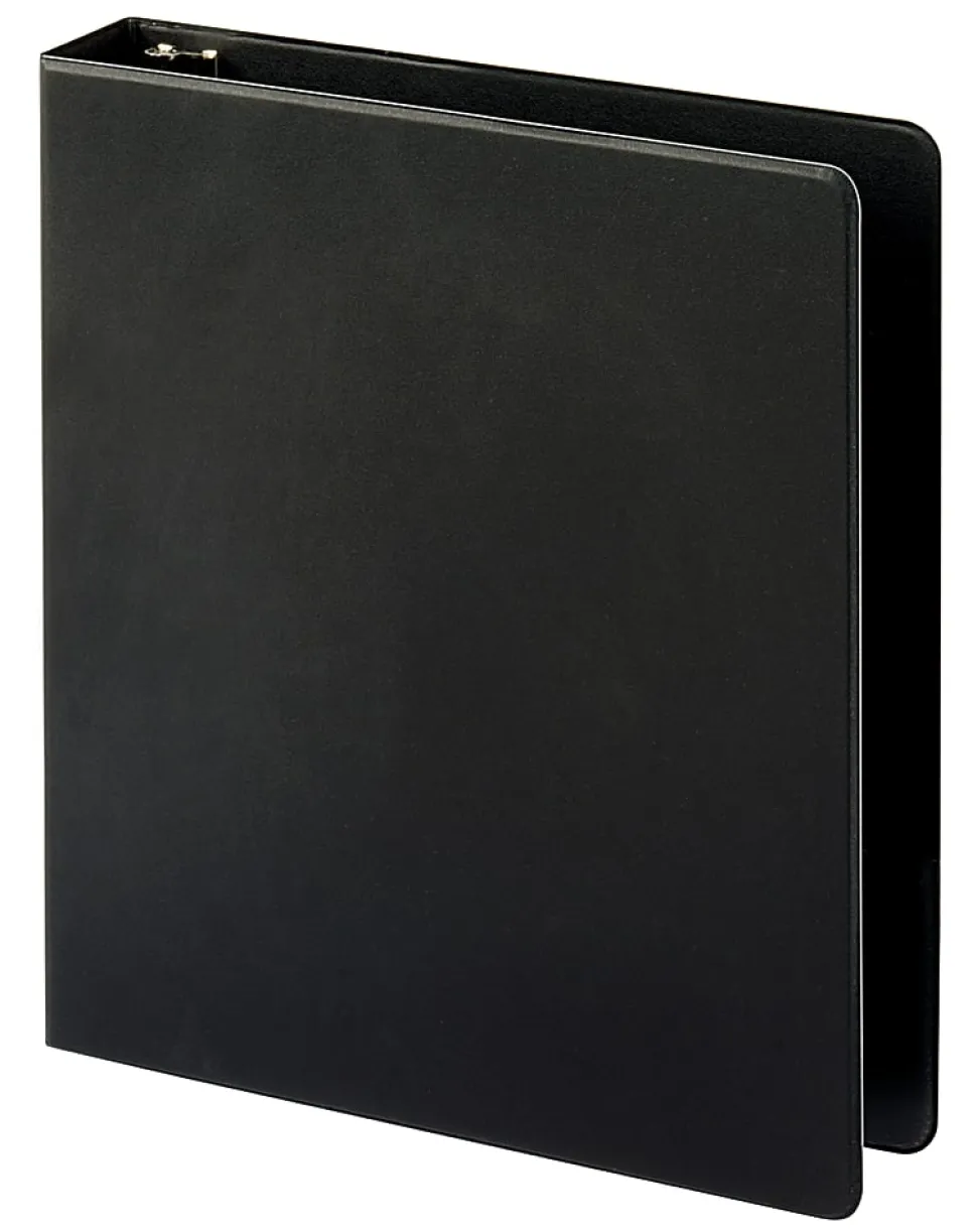Just Basics® Economy Nonview 3-Ring Binder, 1 1/2" Round Rings, Black