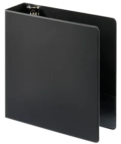 Just BasicsĀ® Economy Nonview 3-Ring Binder, 3" Round Rings, Black