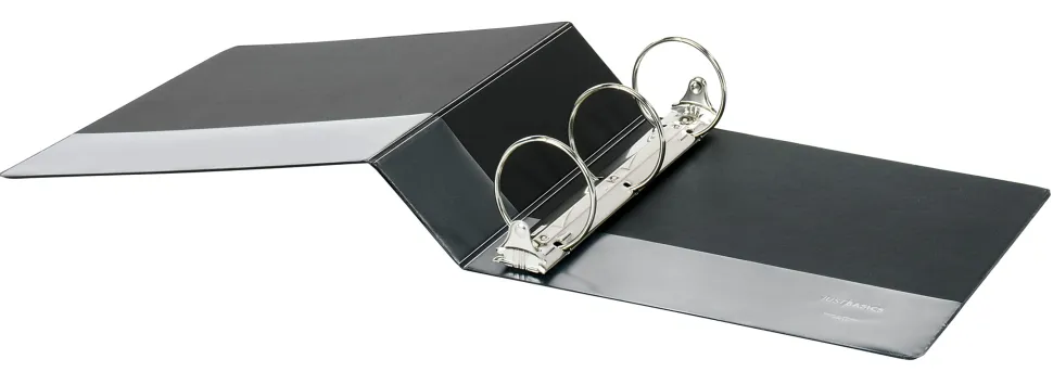 Just Basics® Economy Nonview 3-Ring Binder, 3" Round Rings, Black