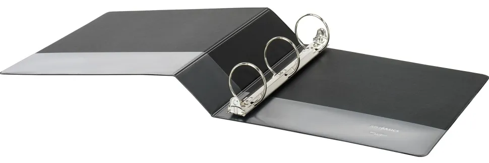 Just Basics® Economy Nonview 3-Ring Binder, 2" Round Rings, Black