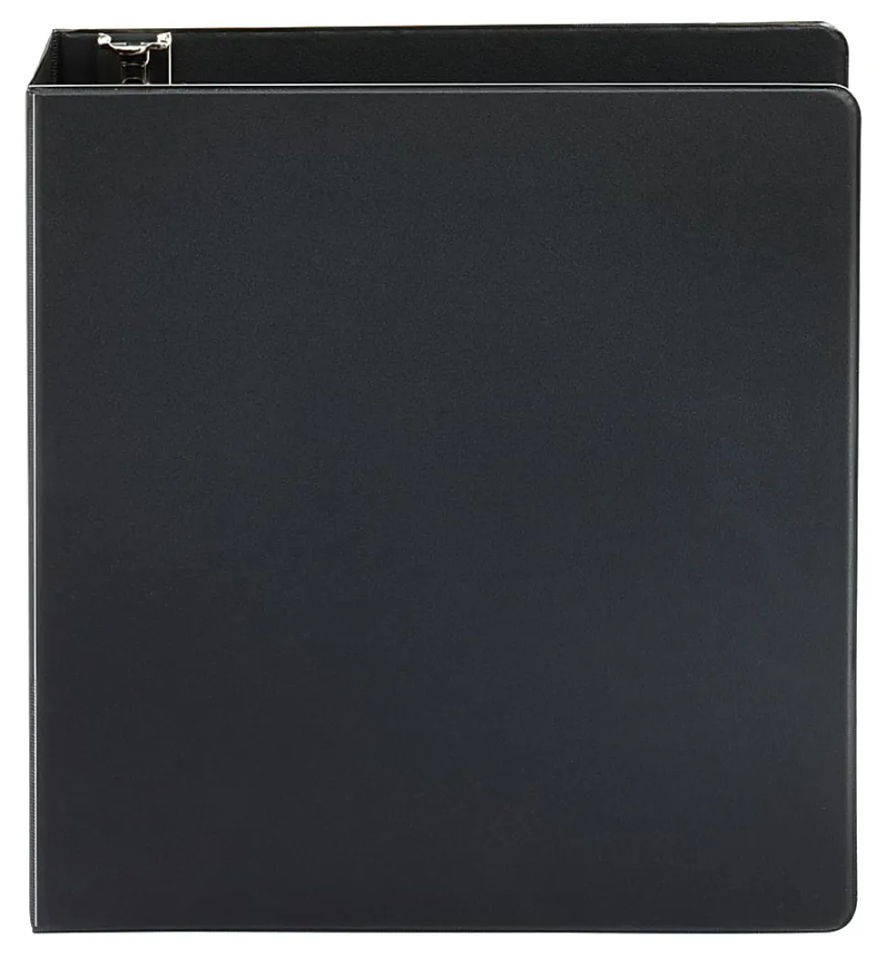 Just Basics® Economy Nonview 3-Ring Binder, 2" Round Rings, Black
