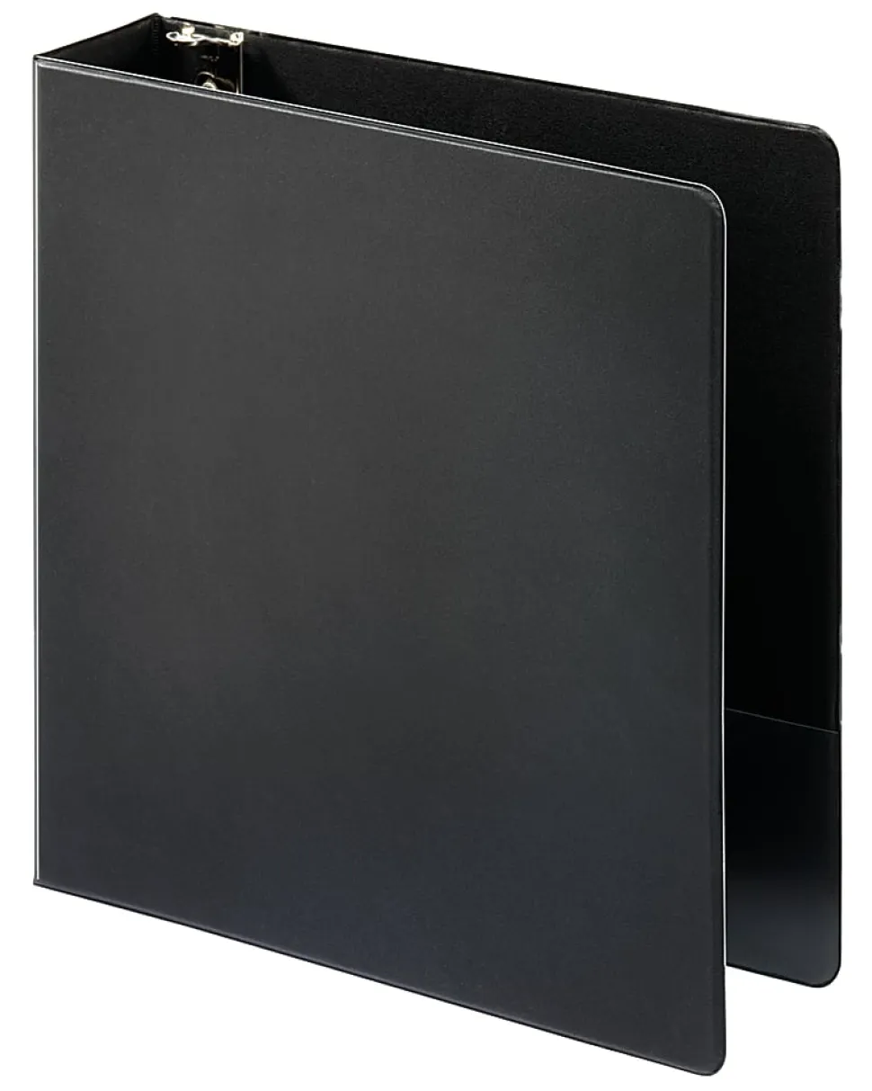 Just Basics® Economy Nonview 3-Ring Binder, 2" Round Rings, Black