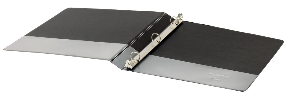 Just Basics® Economy Nonview 3-Ring Binder, 1/2" Round Rings, Black