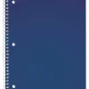 Just Basics® Poly Spiral Notebook, 8" x 10-1/2", 1 Subject, Wide Ruled, 70 Sheets, Blue