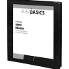 Just Basics® View 3-Ring Binder, 1" Round Rings, Black, Pack Of 12