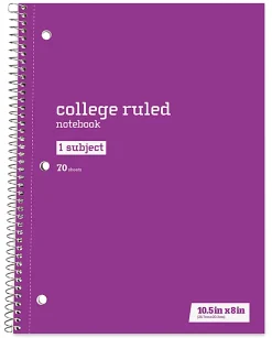 Just Basics® Wirebound Notebook, 8
