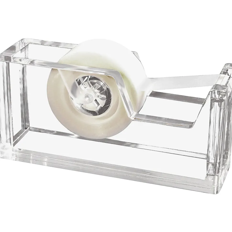 Kantek Acrylic Tape Dispenser, 2" x 3" x 6", Clear