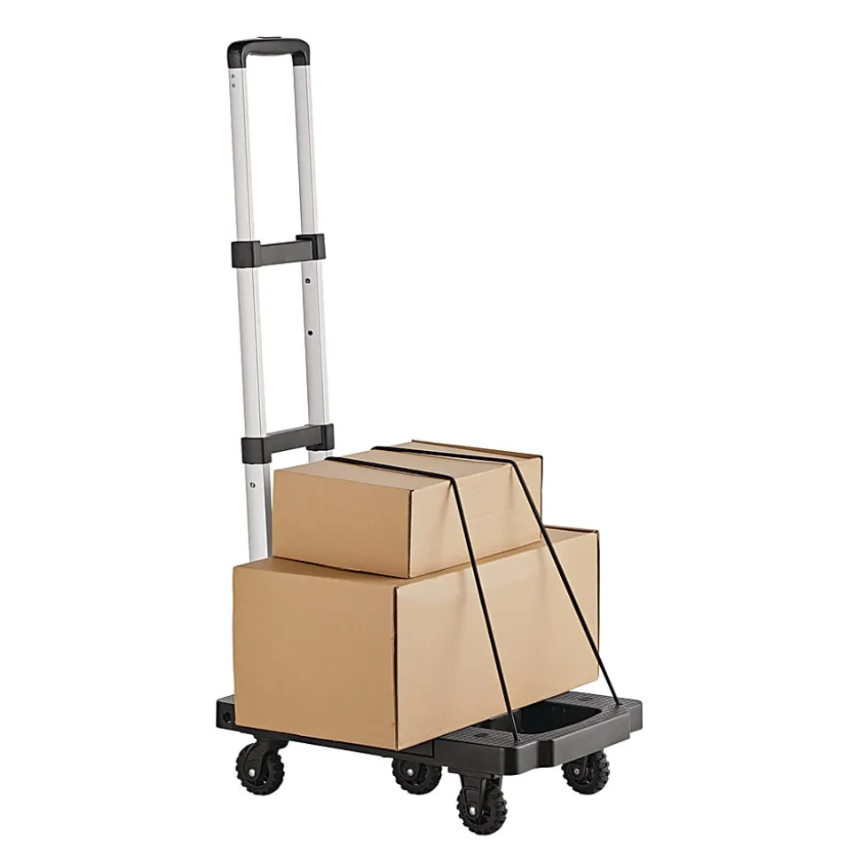 Kantek Handcart, 250 lb Capacity, 19.3 x 14.6 x 38, Black