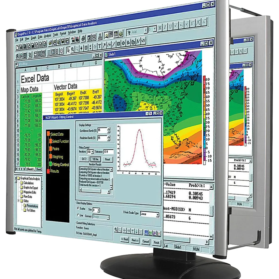Kantek Magnifier For 21.5in and 22in Widescreen Monitors, Magnifying Area 15.25"W, Overall Size 1.8"H x 15.3"W, Acrylic Lens